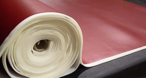 Miniatura 4 de The Yard Boat Auto - Tela de tapicería de vinilo marino con respaldo de espuma de 1/4 pulgadas, color rojo medio, 54 pulgadas de ancho Rojo Mediano