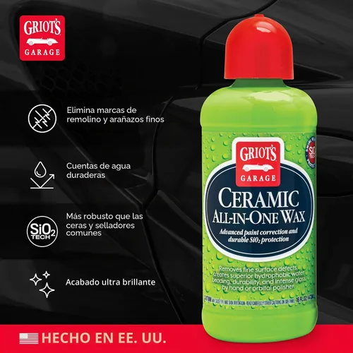 Miniatura 3 de Griot's Garage Cera de cerámica todo en uno para depilación de automóviles, camiones y vehículos recreativos, ideal para eliminación de defectos