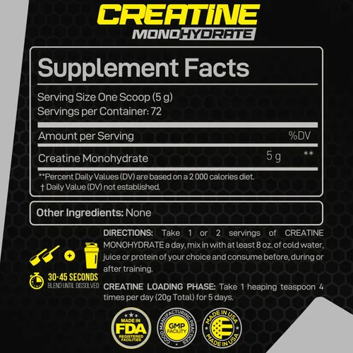 Miniatura 2 de Forzagen Monohidrato de creatina en polvo sin sabor, creatina micronizada en polvo para ganancia muscular para hombres y mujeres, creatina