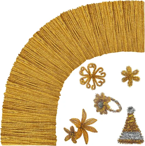 Miniatura 17 de Limpiadores de tubos negros para manualidades, 200 unidades de varillas de chenilla, suministros para manualidades, manualidades de Halloween