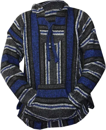 Miniatura 2 de Suéter sin capucha mexicana Baja sin botones unisex, Azul