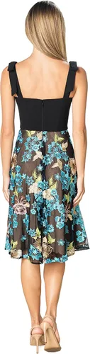 Miniatura 3 de Dress the Population Vestido midi acampanado y ajustado Rosario para mujer