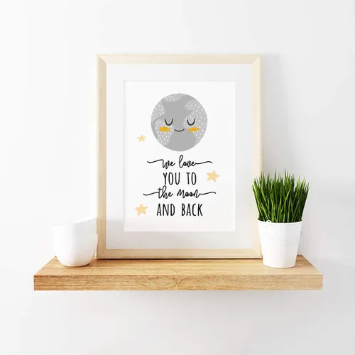Miniatura 2 de Andaz Press Póster de decoración de pared para habitación de niños con sueños escandinavos, 8.5 x 11 pulgadas, gráfico del alfabeto, paquete de 1