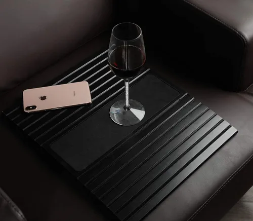 Miniatura 5 de GEHE Bandeja para Brazo de Sofá, Reposabrazos Flexible/Desplegable, Soporte para Tazas de Brazo de Sofá, Ideal para Bebidas, Snacks y Control