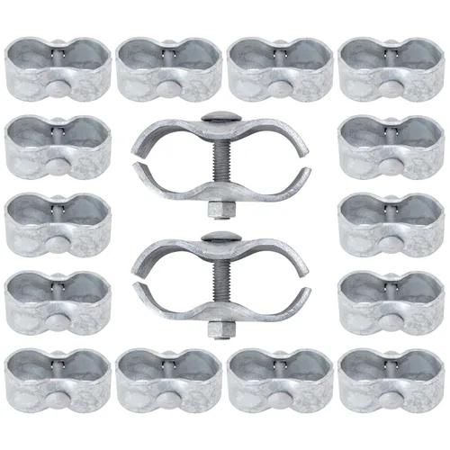 Miniatura 10 de VIVIDA Abrazaderas para perreras de perro de 1-3/8 pulgadas, paquete de 10 abrazaderas de panel de valla de eslabones de cadena, para tubo
