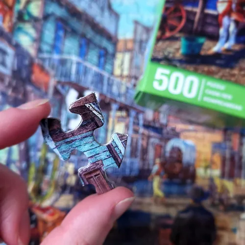 Miniatura 8 de Springbok 's Rompecabezas de 500 piezas Old Western Town - Fabricado en Estados Unidos