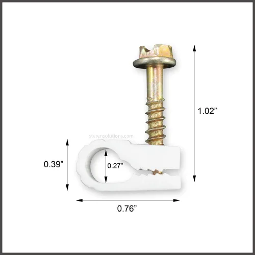 Miniatura 7 de STEREN Clips para Cable Coaxial - Soporte para Cables - Clips de Alambre - Clips de Revestimiento para Colgar - Soporte de Cable para Escritorio