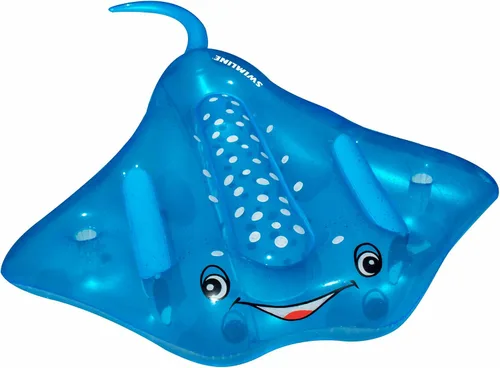 Miniatura 8 de Swimline Balsa inflable con diseño de bandera de la paz americana de isla para piscina