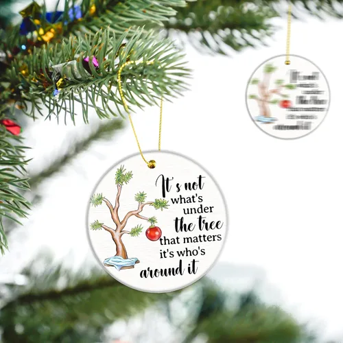 Miniatura 6 de Adornos de Navidad 2025, decoraciones de árbol de Navidad, regalos para mujeres, hombres, compañeros de trabajo, regalos de adorno de Navidad