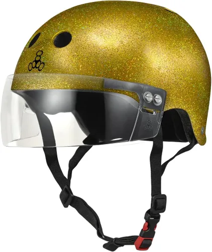 Miniatura 9 de Triple Eight El casco certificado Sweatsaver con visera para Roller Derby, Skateboarding y BMX