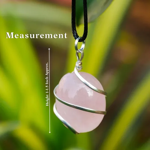 Miniatura 13 de PYOR Collar con colgante curativo de Reiki de cristal, gemas de buena suerte, prosperidad, riqueza, piedras preciosas naturales, collares de buena