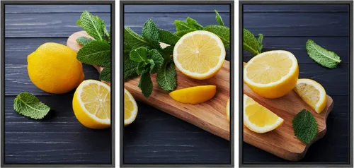 Miniatura 172 de wall26 Lienzo enmarcado para pared, juego de arte de hierbas, verduras y condimentos en madera, alimentos, fotografía cultural, realismo, paisaje