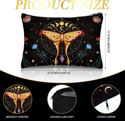 Miniatura 2 de Kajaia 12 Piezas Bolsas de Maquillaje Lindas Portátiles de Viaje Monedero Bolsillo para Artículos de Tocador Organizador de Maquillaje