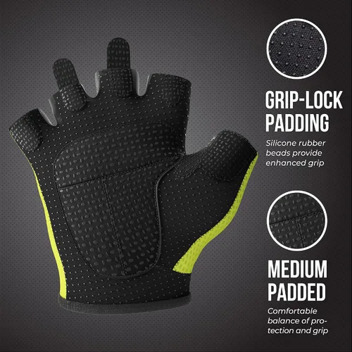 Miniatura 3 de Contraband Pink Label 5307 Guantes de entrenamiento de diseñador para mujer Tela de malla de diamante de bajo sudor con palma de silicona
