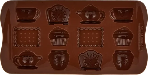 Miniatura 2 de Silikomart Platinum Tea Time - Molde de silicona para chocolate, marrón