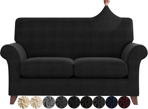 Miniatura 19 de ZNSAYOTX Fundas para sillas de sala de estar con brazos antideslizantes y elásticas para sillón, fundas de elastano para sillón, fundas protectoras