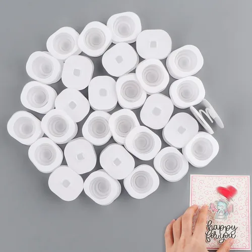 Miniatura 8 de CYFUN DESIGN Juego de 60 piezas de acción tambaleantes autoadhesivos, mini resortes tambaleantes para añadir movimiento a tus tarjetas interactivas