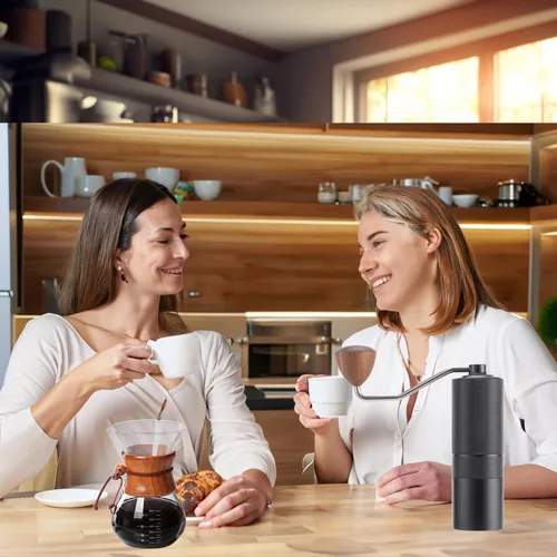 Miniatura 11 de Popsweet C38 - Molinillo de café manual con rebabas exteriores cónicas de acero inoxidable desmontables, molienda de granos de café de 400 libras