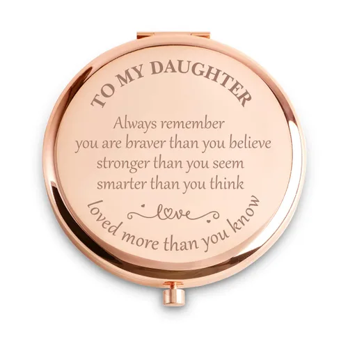 Miniatura 13 de Regalos de mejor amiga para mujeres y niñas, regalos de amistad personalizados para cumpleaños, espejo compacto grabado para mejores amigos BBF
