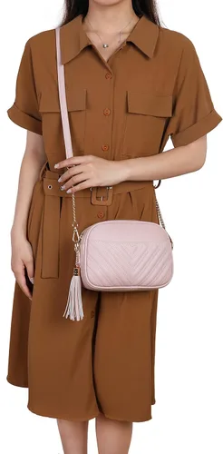 Miniatura 5 de lola mae Bolso bandolera acolchado, bolso de hombro de diseño moderno