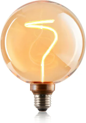 Miniatura 9 de Next Glow Bombilla LED decorativa Edison de filamento LED – 240 lúmenes, 4.9 W, regulable, 2000 K blanco cálido, base mediana E26 con impresionante