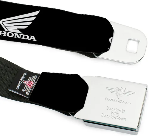 Miniatura 9 de Buckle-Down Cinturón de seguridad - HONDA Motorcycle Logo Negro/Blanco