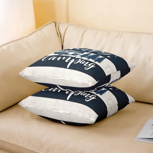 Miniatura 3 de Funda de almohada reversible con estampado para cama o sofá, decoración de coche de campamento, funda de cojín decorativa de granja occidental de 16