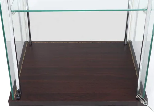Miniatura 21 de Fuji Boeki 96049 - Estuche de la colección 96049, 3 niveles, ancho 16.7 x profundidad 14.4 x 33.9 pulgadas (16.7 x 14.4 x 33.9 in), marrón, vidrio