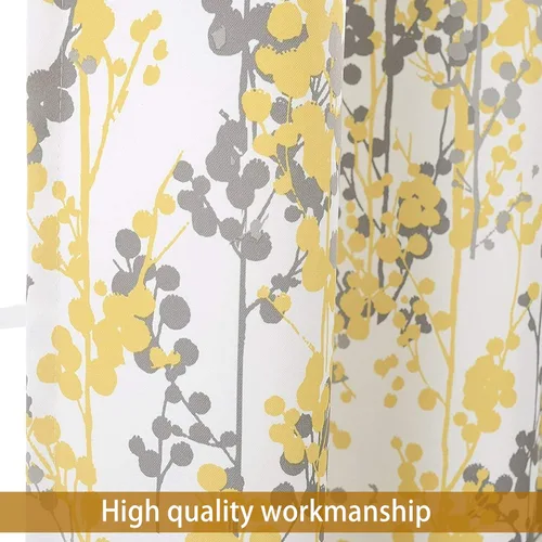 Miniatura 3 de DriftAway Leah - Cortina de ventana con aislamiento térmico y estampado floral abstracto, bolsillo para cortinero, 52 x 14 pulgadas, más cabecera