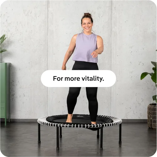 Miniatura 5 de bellicon Mini trampolín Suspensión elástica de hasta 330 libras Rebotador de fitness interior para adultos Patas atornilladas