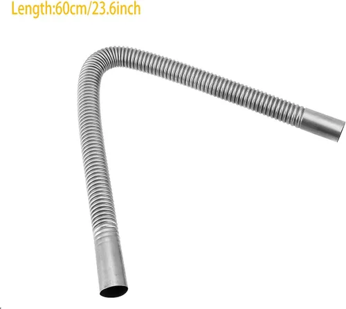 Miniatura 3 de 1" de diámetro interior, 23.6" de longitud, tubo de escape de acero inoxidable para calentador de aire de estacionamiento, tanque de combustible