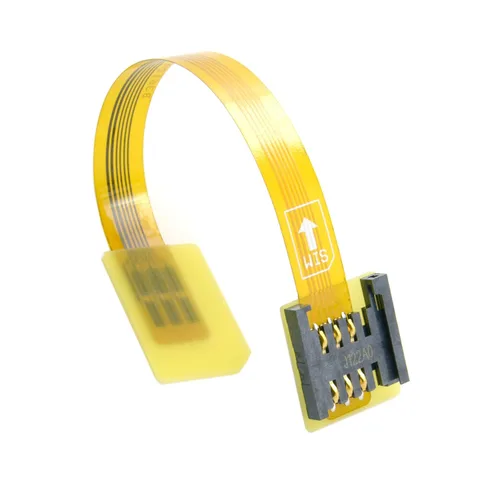 Miniatura 8 de chenyang Micro SIM Card a Nano SIM Kit macho a hembra Extensión suave plana FPC Cable Extender 3.9 in