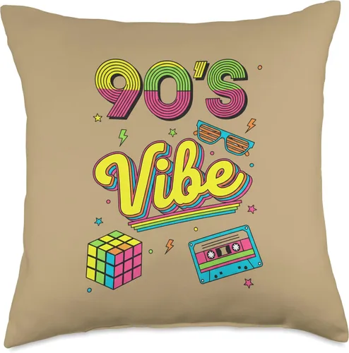 Miniatura 4 de 90s Nostalgia Retro Apparel - 90'S Vibe Retro Throw Pillow