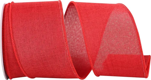 Miniatura 48 de Cinta Reliant Ribbon 92573W-031-09K para borde con alambre Everyday Linen Value, 1-1/2 pulgadas x 50 yardas, color negro