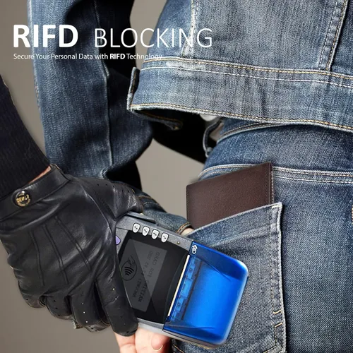Miniatura 31 de Carteras plegables de cuero RFID hechas a mano para hombres en varios colores que ofrecen 9 tarjetas y 1 ranuras para identificación
