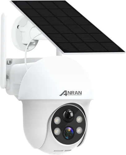Miniatura 12 de ANRAN - Cámara de seguridad inalámbrica para exteriores con visión de 360°, cámara solar para exteriores con sirena inteligente, focos, visión Gris