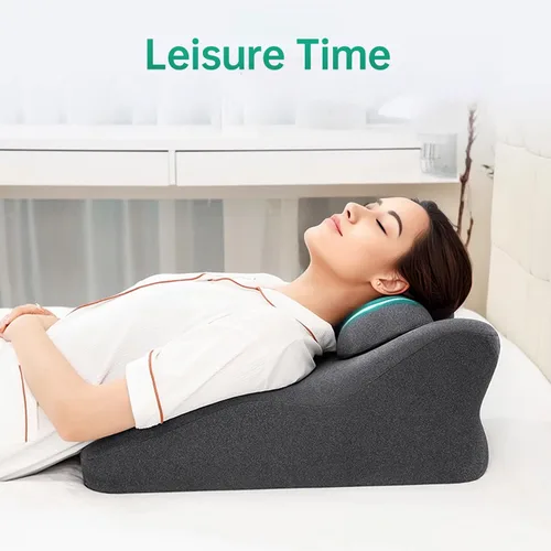 Miniatura 7 de MOONYOOY Almohada ergonómica de apoyo de espuma viscoelástica y cojín de elevación de piernas, soporte de espalda de espuma viscoelástica