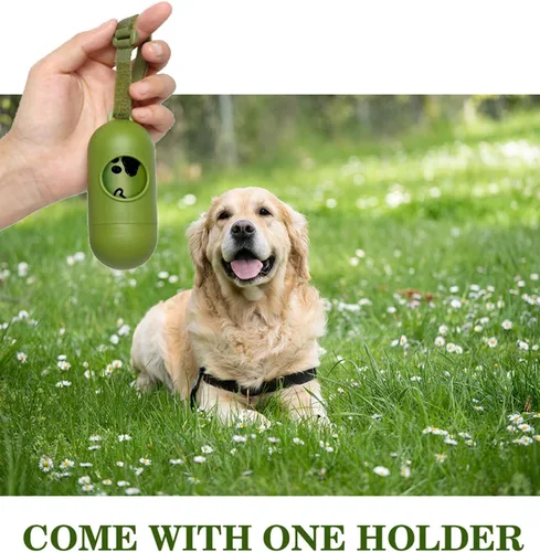 Miniatura 5 de Yingdelai Bolsas para excrementos de perro, 280 unidades: bolsa de basura extra gruesa a prueba de fugas con dispensador para perros (aromatizadas)