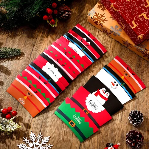 Miniatura 6 de Remerry Paquete de 125 fundas de papel desechables para tazas de café de invierno, Navidad, Papá Noel, té, chocolate caliente, cacao, para tazas