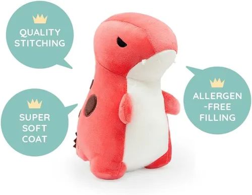Miniatura 4 de Bellzi T-Rex - Lindo juguete de peluche de dinosaurio – Adorable juguete de dinosaurio suave y regalos – Regalo perfecto para niños, bebés, niños