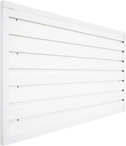 Miniatura 8 de Slatwall Panel organizador de garaje resistente montado en la pared, paneles de listones de PVC, sistema de almacenamiento para el hogar, Gris