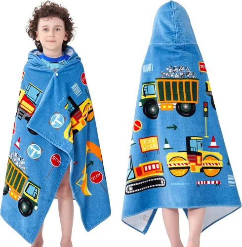 Miniatura 32 de Toallas de baño para niños, toallas para niños y niñas con capucha para playa, baño, piscina, toallas de natación de 30 × 50 PULGADAS de gran Alce