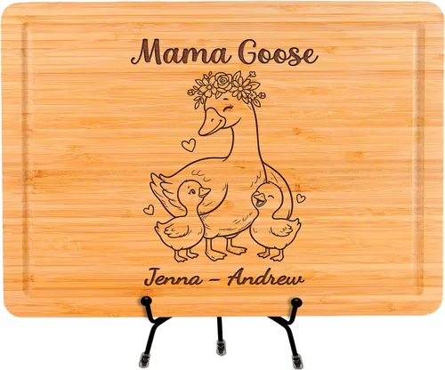 Miniatura 11 de Tabla de cortar personalizada como regalo para el día de la madre, mamá, abuela, esposa, decoración de cocina de madera grabada, regalo