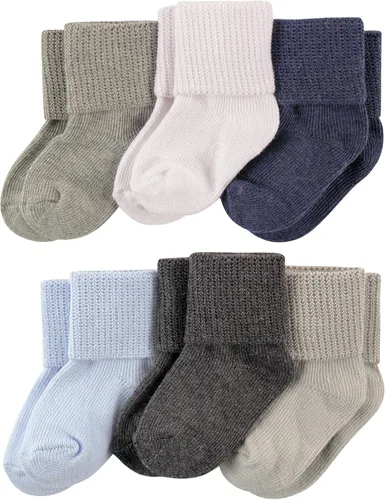 Miniatura 16 de Luvable Friends Conjunto de calcetines unisex para bebé recién nacido y bebé