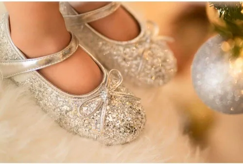 Miniatura 5 de Otter MOMO Zapatos planos de bailarina para niña, con lazo decorativo, ideales para llevar con vestido y combinan bien con flores, para escuela