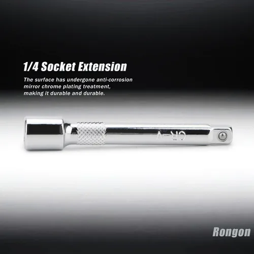 Miniatura 4 de Rongon Juego de 4 extensiones de enchufe de unidad de 4 piezas, barra de extensión de 1/4 de pulgada, 2 pulgadas/1.969 in, 3 pulgadas/2.953 in, 4