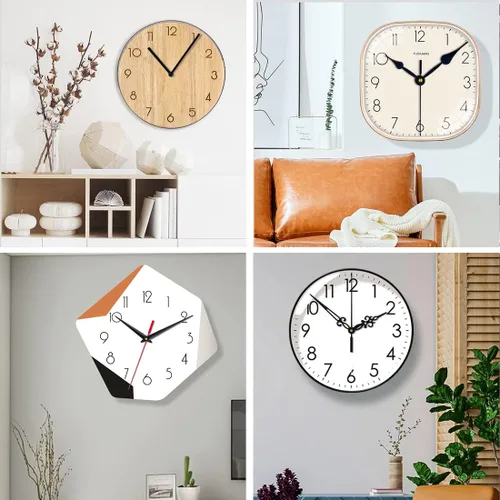 Miniatura 4 de EMOON Kit de reemplazo de mecanismo de reloj silencioso de 3 piezas, piezas de movimiento de reloj operadas por batería con 7 manecillas de reloj