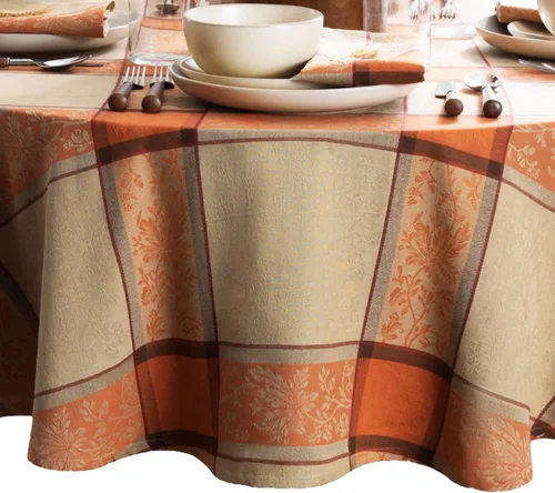 Miniatura 7 de Elrene Home Fashions - Servilletas de algodón tejido jacquard de cosecha otoñal, juego de 8, 17 x 17 pulgadas