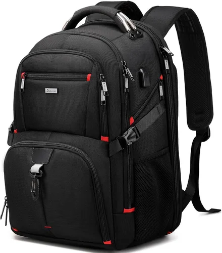 DUSLANG Mochila de Viaje para Laptop de 50L para Hombres y Mujeres, Mochila de Equipaje de Mano Extra Grande y Resistente Aprobada por Aerolíneas,