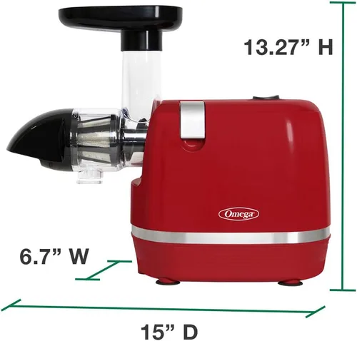 Miniatura 6 de Omega H3000D Prensa en frío 365 Exprimidor Extractor de masticación lenta crea deliciosos frutas vegetales y de hoja verde de humilito y conserva